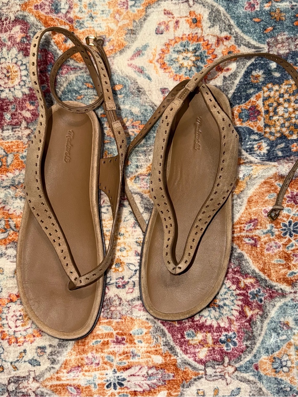 8.5 Madewell Thong ankle Sandals